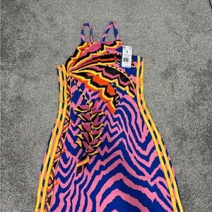 Adidas Multicolor Zebra Print Dress